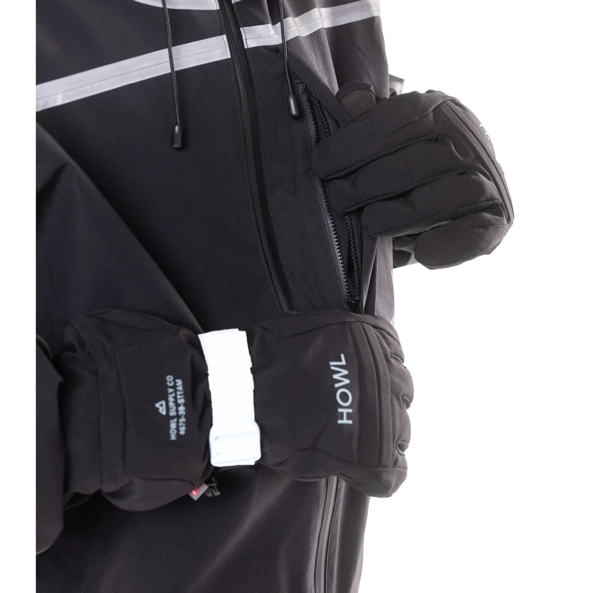 HOWL Taped Snow Jacket Black 2026 Men's Snow Jackets Howl 