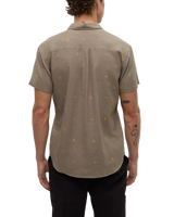 TENTREE Lake Life Mancos Button Up Shirt Clay/Lake Life Men's Short Sleeve Button Up Shirts Tentree 
