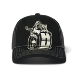 HUF Urethane Trucker Hat Black Men's Hats Huf 