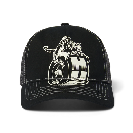 HUF Urethane Trucker Hat Black Men's Hats Huf 