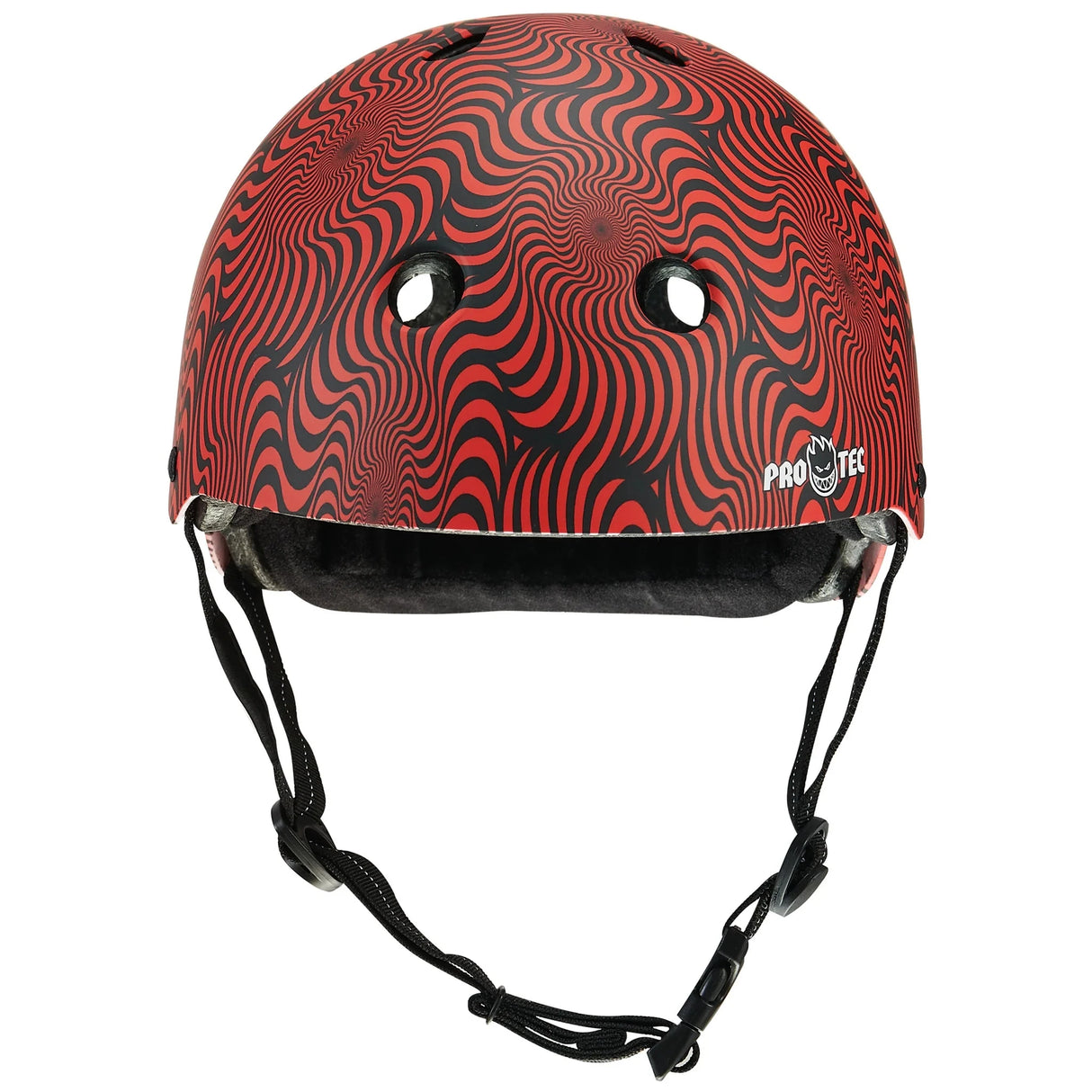 PRO-TEC Low Pro Helmet Spitfire Red Swirl Skateboard Helmets Pro-tec 