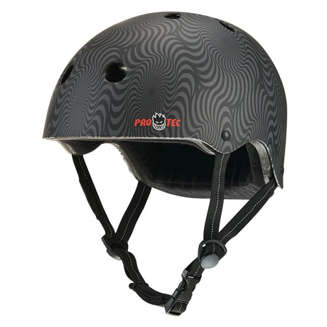 PRO-TEC Low Pro Helmet Spitfire Black Swirl Skateboard Helmets Pro-tec 