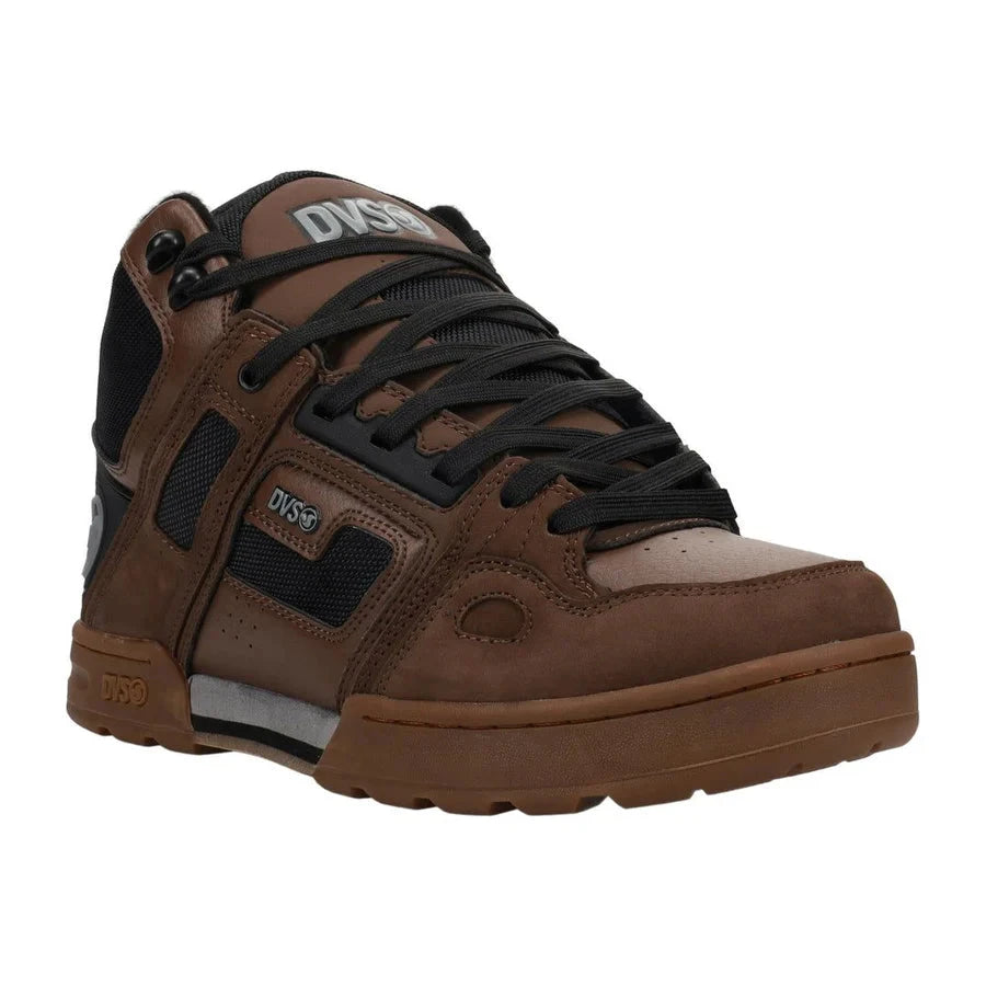 DVS Comanche Boot Brown/Black/Gum Nubuck Men's Skate Shoes DVS 