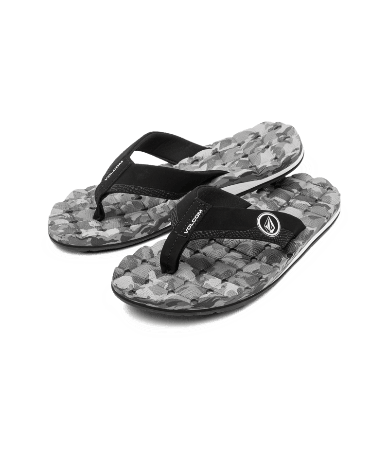 VOLCOM Recliner Sandals Grey Combo Men's Sandals Volcom 