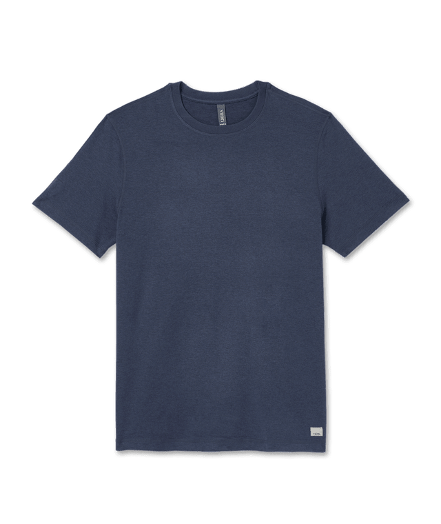 VUORI Ponto Performance T-Shirt Azure Heather Men's Short Sleeve T-Shirts Vuori 
