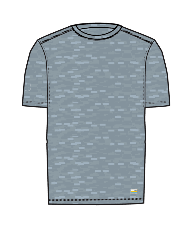 VUORI Strato Tech T-Shirt Blue Dusk Heather Men's Short Sleeve T-Shirts Vuori 