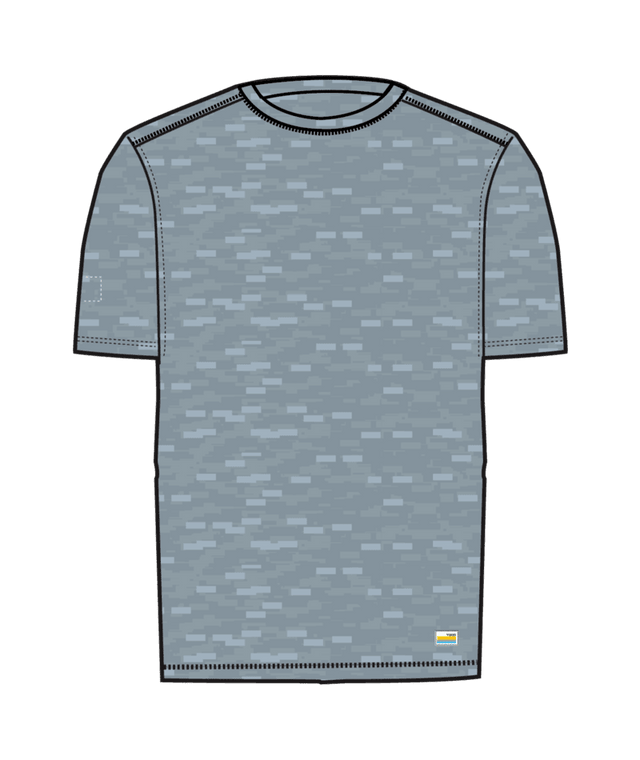 VUORI Strato Tech T-Shirt Blue Dusk Heather Men's Short Sleeve T-Shirts Vuori 