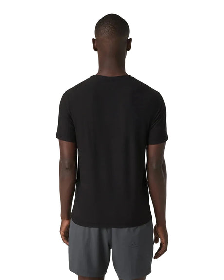 VUORI Strato Tech T-Shirt Black Men's Short Sleeve T-Shirts Vuori 