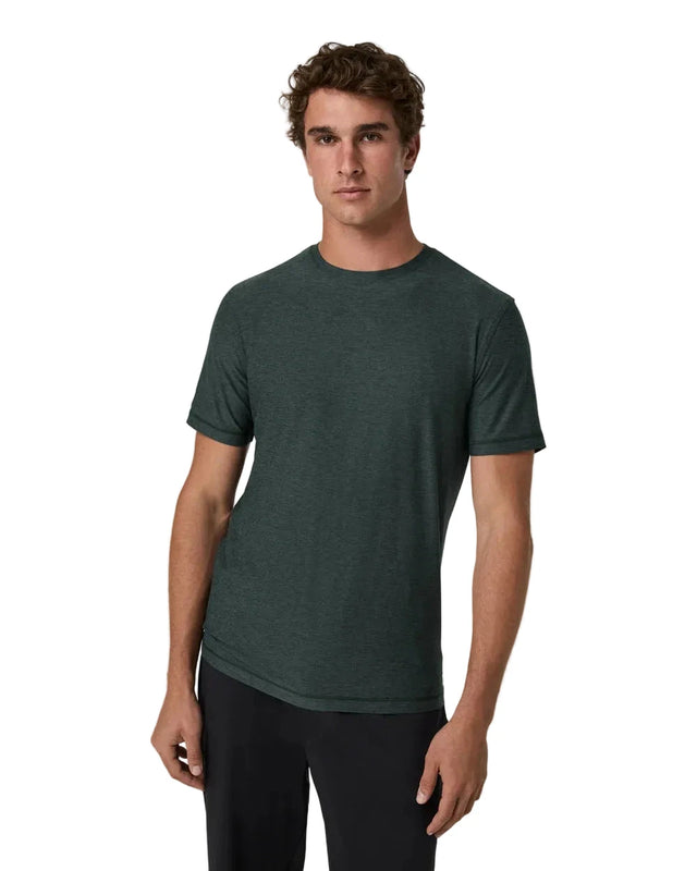 VUORI Strato Tech T-Shirt Hemlock Heather Men's Short Sleeve T-Shirts Vuori 