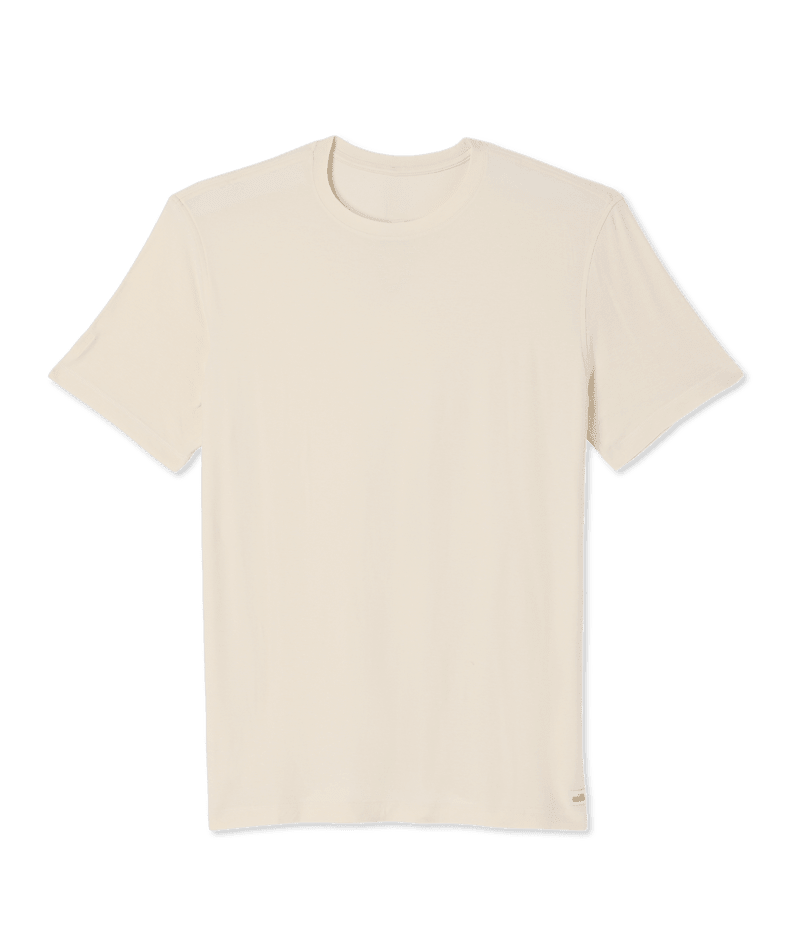 VUORI Strato Tech T-Shirt Milkweed Heather Men's Short Sleeve T-Shirts Vuori 