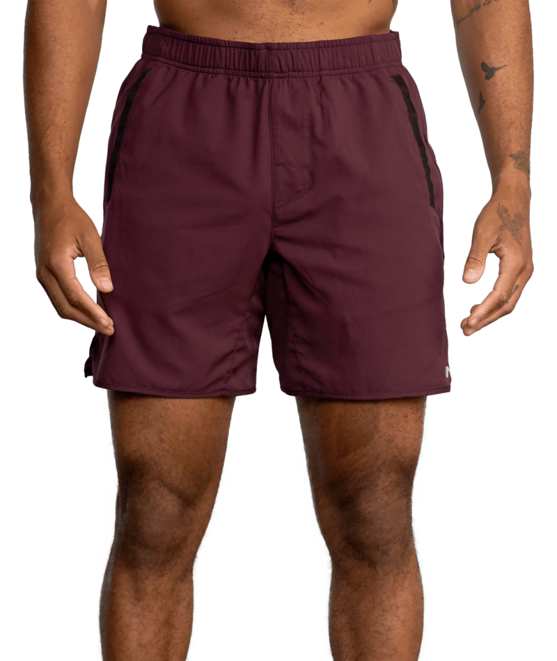 RVCA Yogger IV Elastic Shorts Plum Men's Walkshorts RVCA 