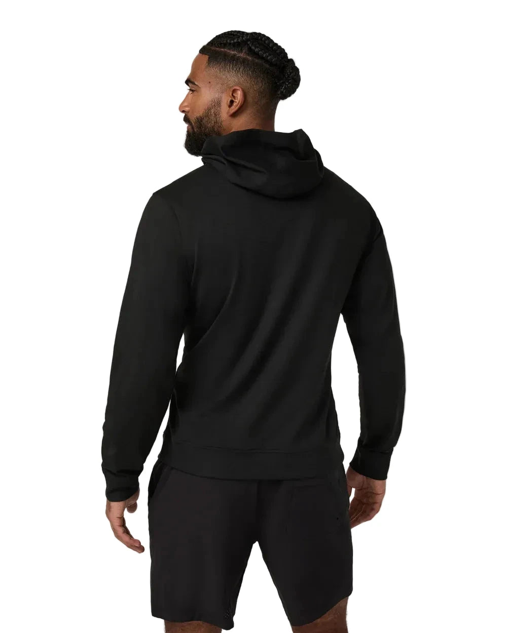 VUORI Ponto Pullover Hoodie Black Heather Men's Pullover Hoodies Vuori 