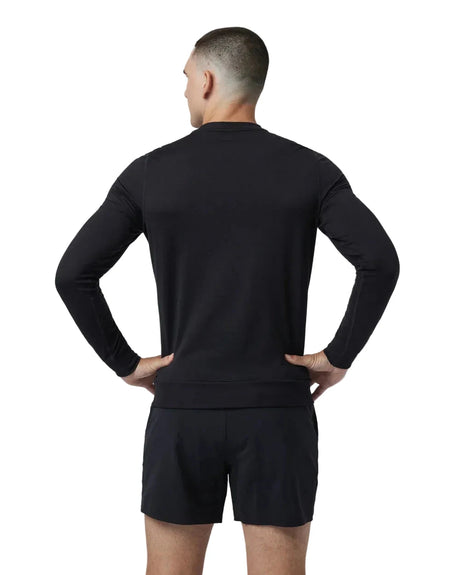 VUORI Ponto Performance Crew Black Heather Men's Crewnecks Vuori 