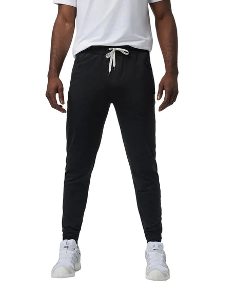 VUORI Ponto Performance Joggers Black Heather Men's Joggers Vuori 