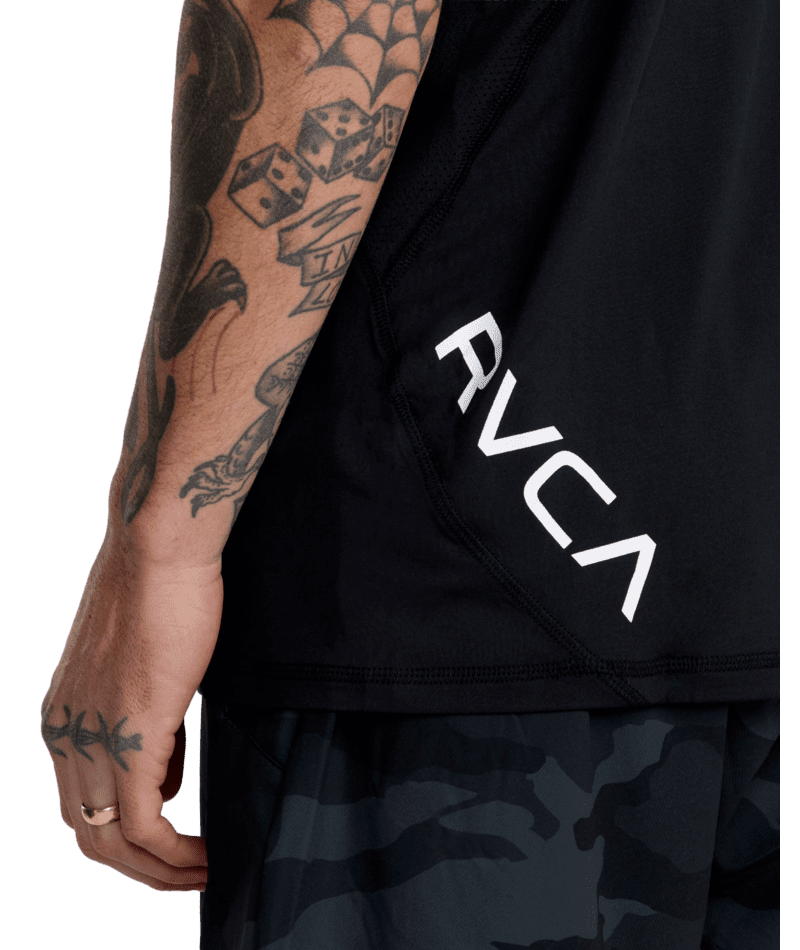 RVCA Sport Vent SL Tank Black Men's Tank Tops RVCA 