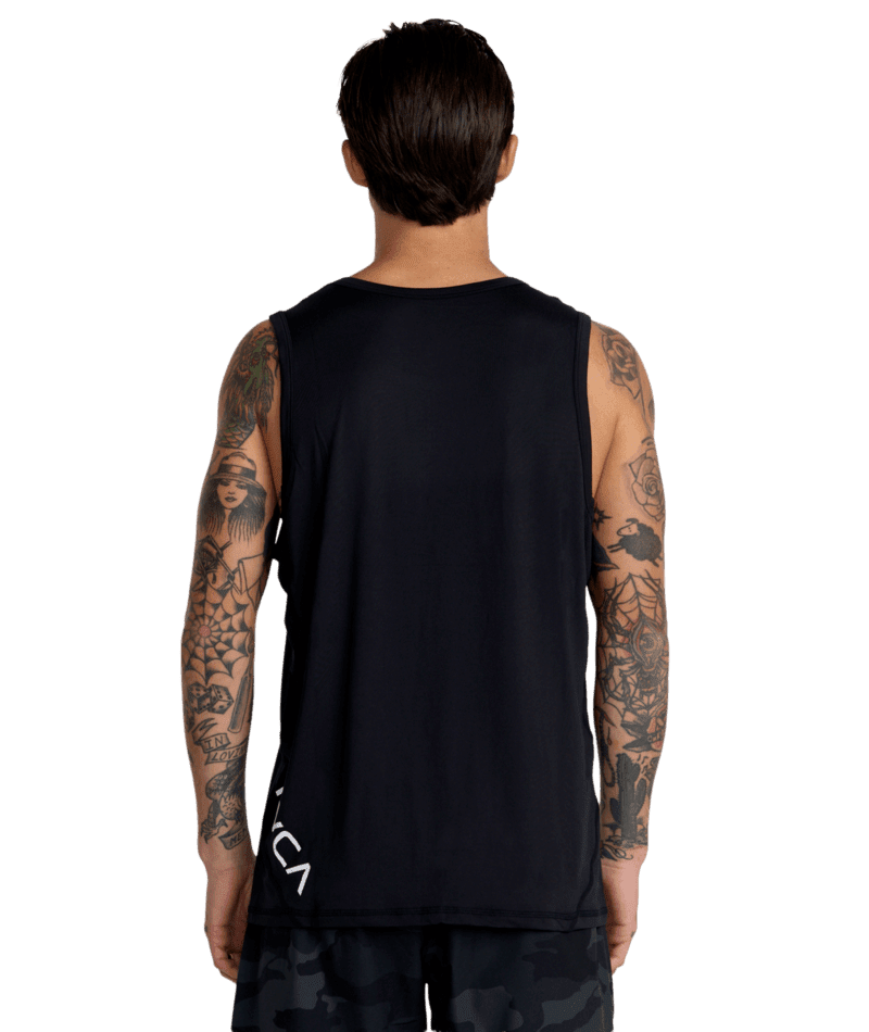 RVCA Sport Vent SL Tank Black Men's Tank Tops RVCA 