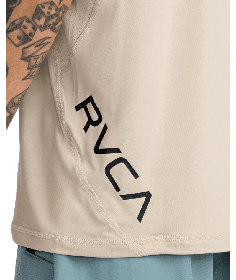 RVCA Sport Vent SL Tank Light Khaki Men's Tank Tops RVCA 
