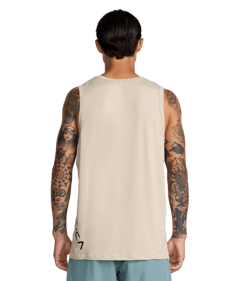 RVCA Sport Vent SL Tank Light Khaki Men's Tank Tops RVCA 