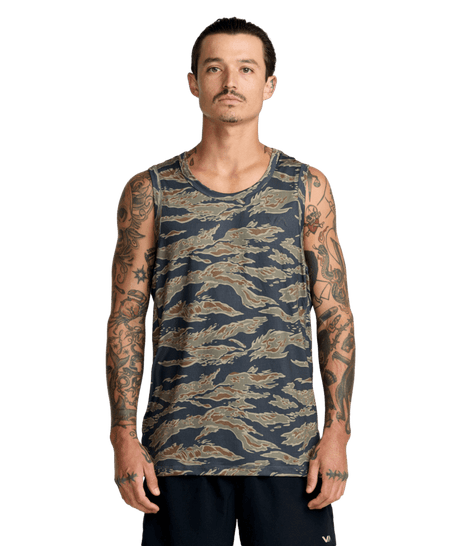 RVCA Sport Vent SL Tank Tiger Camo Men's Tank Tops RVCA 