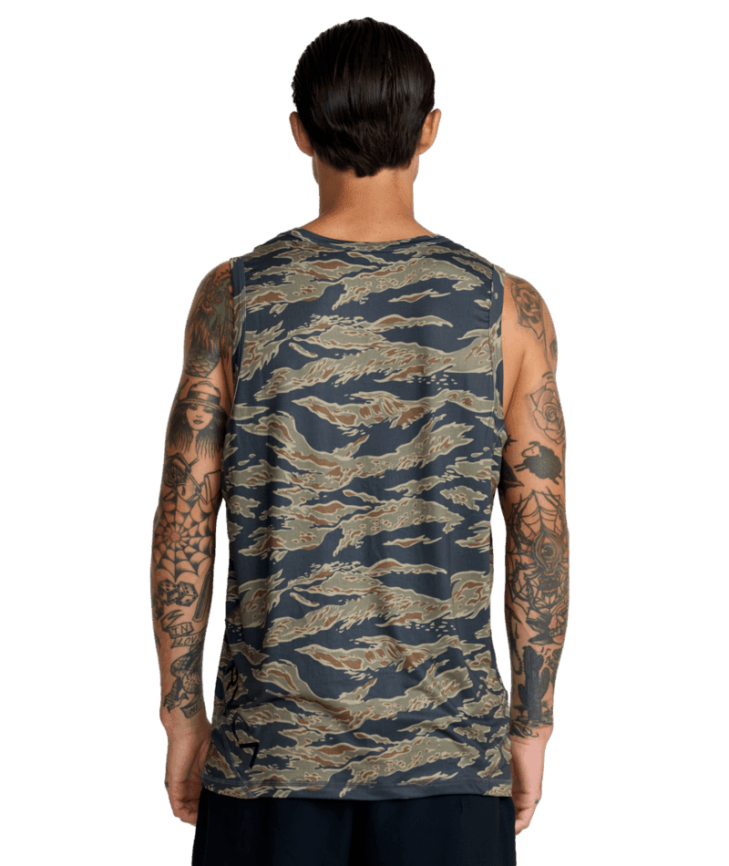 RVCA Sport Vent SL Tank Tiger Camo Men's Tank Tops RVCA 