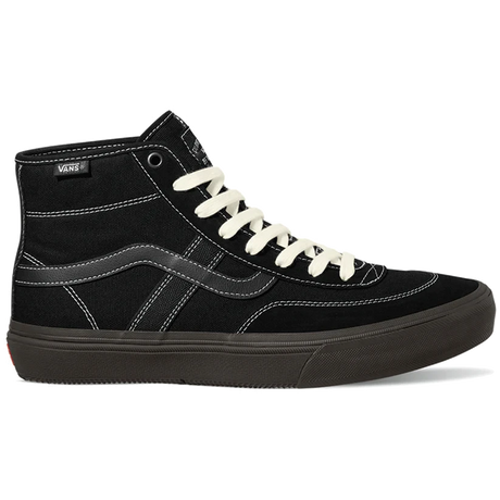 VANS Crockett High Decon Shoes Black/Chocolate Men's Skate Shoes Vans 