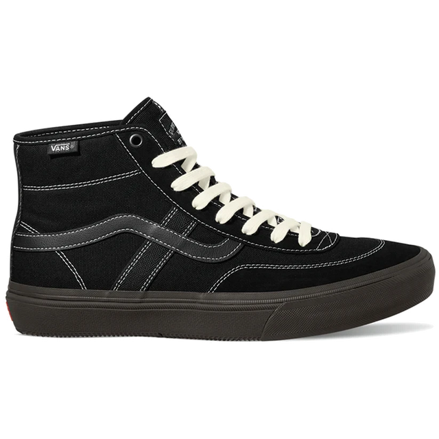 VANS Crockett High Decon Shoes Black/Chocolate Men's Skate Shoes Vans 
