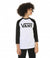 VANS Youth Classic Raglan T-Shirt White/Black Boy's T-Shirts Vans 