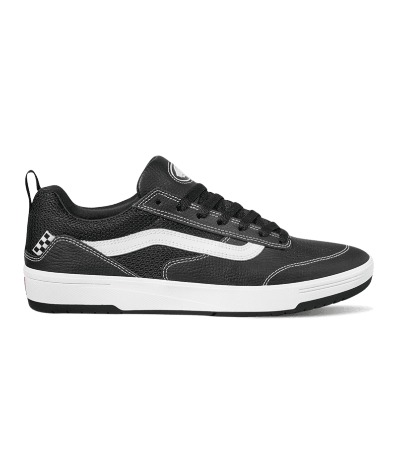 VANS Zahba Leather Shoe Black/White Men's Skate Shoes Vans 