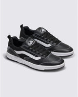 VANS Zahba Leather Shoe Black/White Men's Skate Shoes Vans 