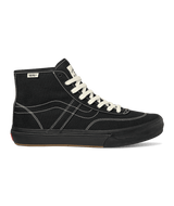 VANS Women's Crockett High Decon Shoes Black/Black/White Women's Skate Shoes Vans 