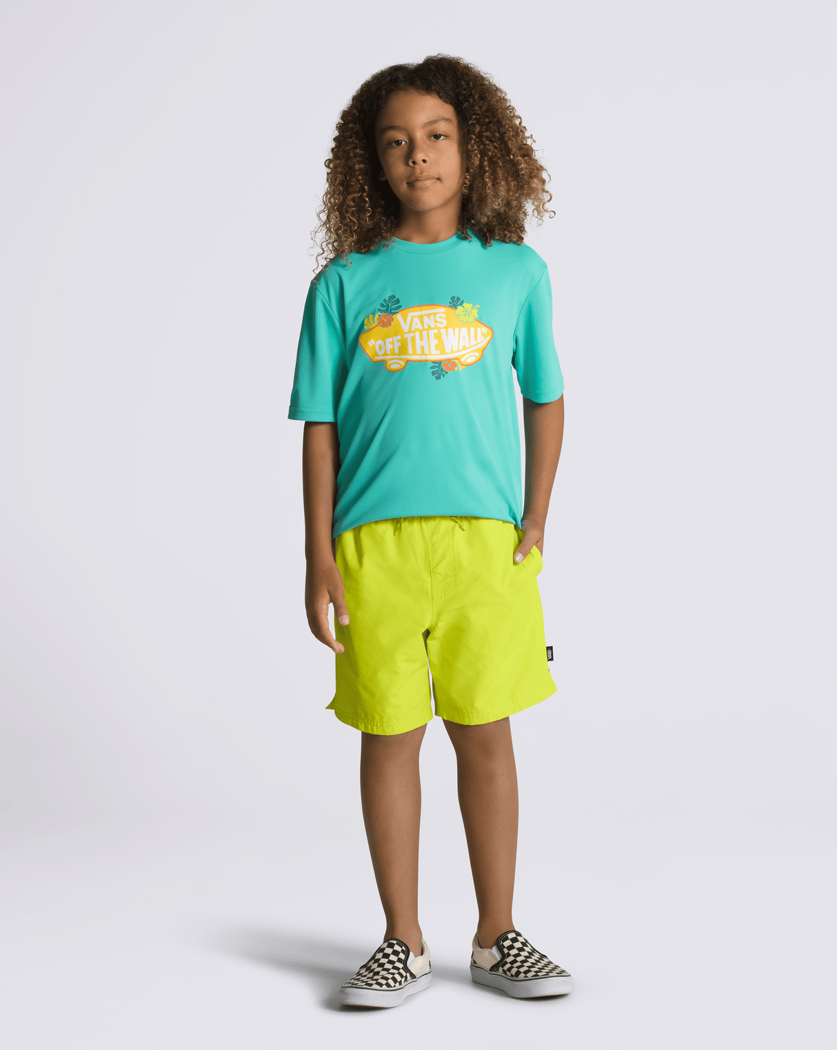 VANS Boy's Primary Solid Elastic Boardshort Evening Primrose Boy's Boardshorts Vans 