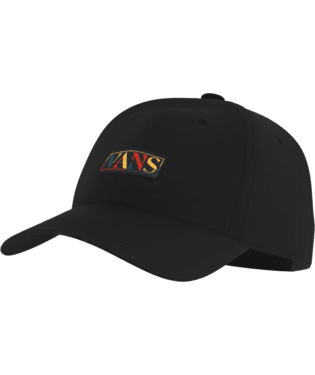 VANS Dusker Curved Bill Jockey Strapback Hat Black Men's Hats Vans 