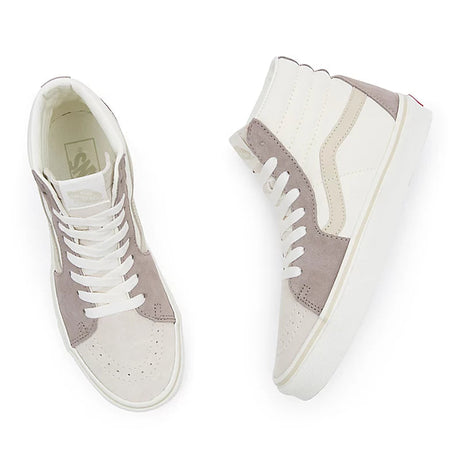 VANS Women's Sk8-Hi Shoes Multi Block Grey Women's Skate Shoes Vans 