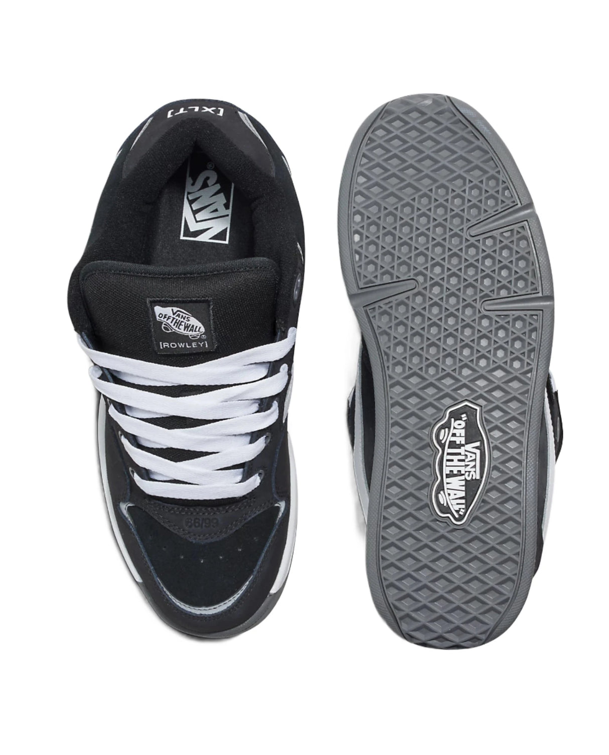VANS Rowley XLT Shoes Black/White Men's Skate Shoes Vans 