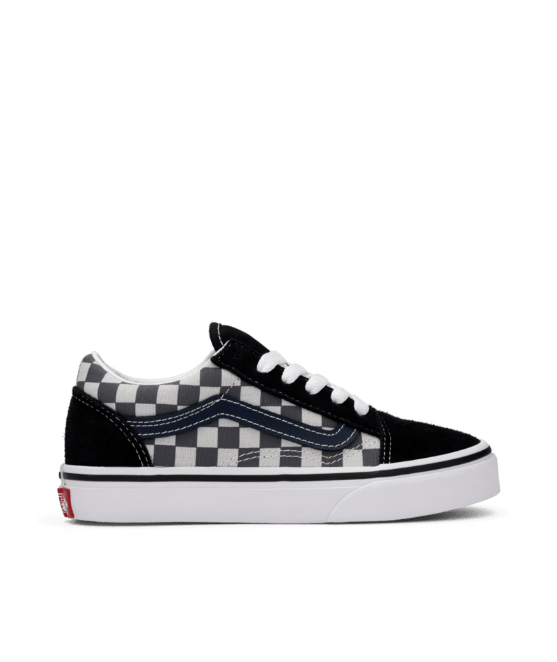 VANS Youth Old Skool Shoe Tonal Check Blue Youth and Toddler Skate Shoes Vans 