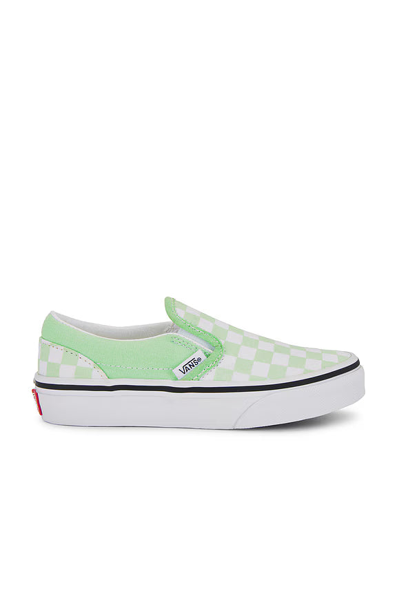 VANS Youth Classic Slip On Shoe Colour Theory Checkerboard Youth and Toddler Skate Shoes Vans 