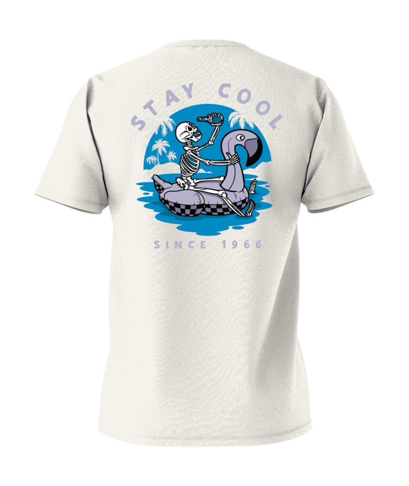 VANS Stay Cool T-Shirt Marshmallow Men's Short Sleeve T-Shirts Vans 