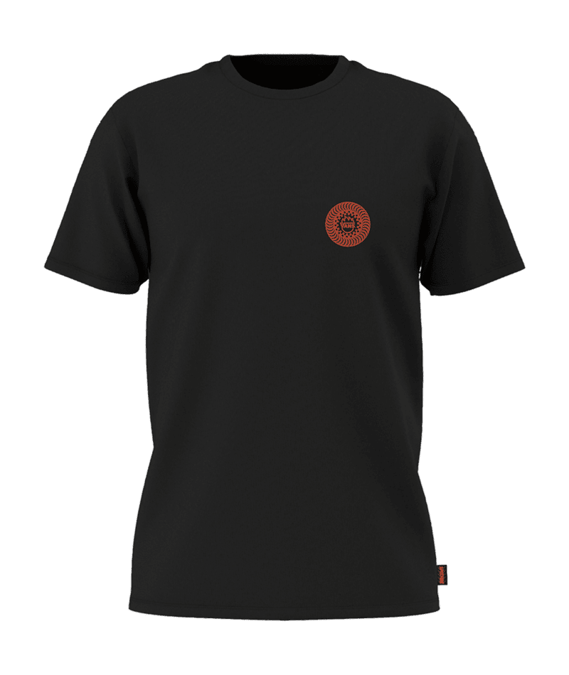 VANS x Spitfire 106 Wheels T-Shirt Black Men's Short Sleeve T-Shirts Vans 