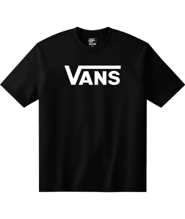 VANS Classic T-Shirt Black/White Men's Short Sleeve T-Shirts Vans 