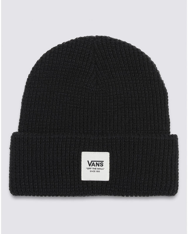 VANS Waffle Cuff Beanie Black Men's Beanies vans 