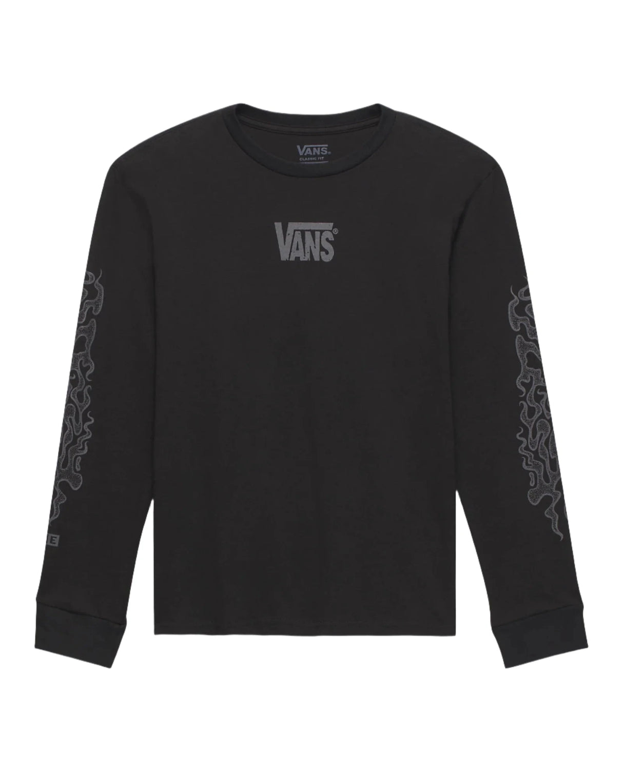 VANS Youth MTE Wavy Dune Long Sleeve T-Shirt Black Boy's Long Sleeve T-Shirts Vans 