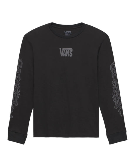 VANS Youth MTE Wavy Dune Long Sleeve T-Shirt Black Boy's Long Sleeve T-Shirts Vans 