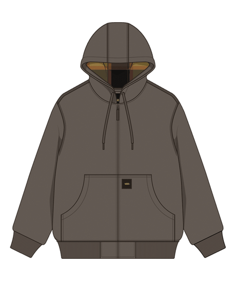 VANS Eli Workwear Canvas Jacket Coal Brown Men's Street Jackets Vans 