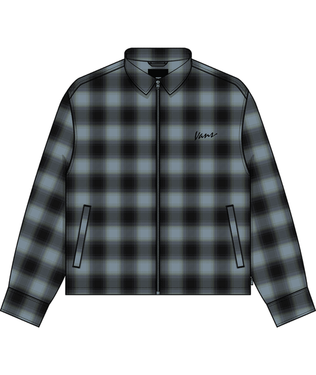 VANS Crestmont Plaid Shacket Parisian Night Men's Street Jackets Vans 