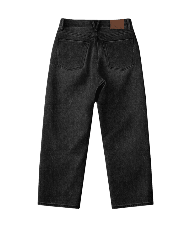 VANS Check-5 Loose Denim Pants Black Men's Denim Vans 