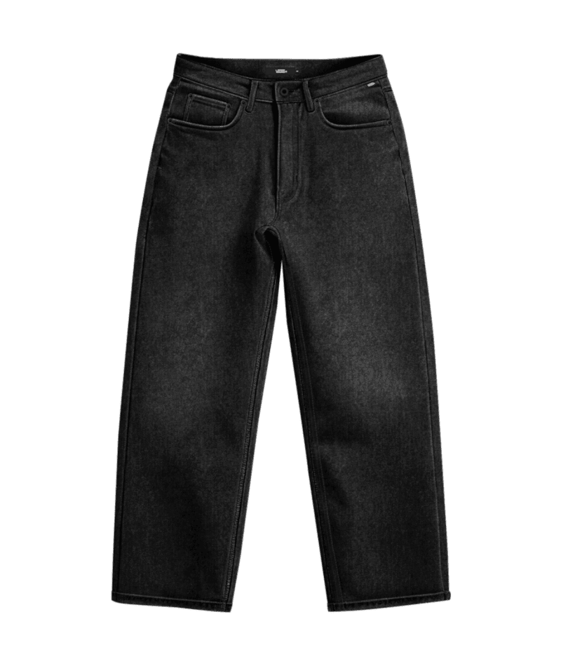VANS Check-5 Loose Denim Pants Black Men's Denim Vans 