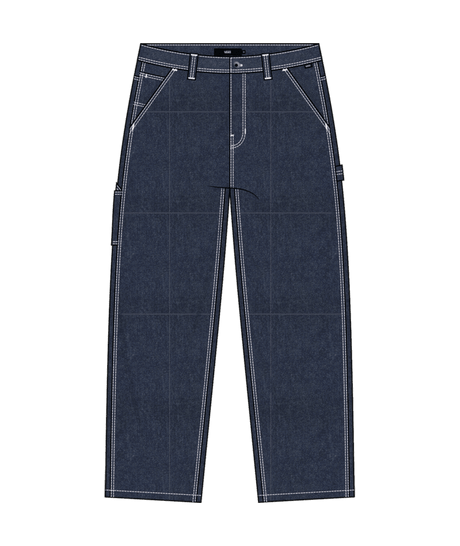 VANS Drill Chore Carpenter Loose Denim Pant Indigo Rinse Men's Pants Vans 