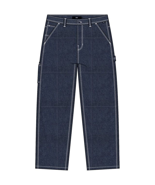 VANS Drill Chore Carpenter Loose Denim Pant Indigo Rinse Men's Pants Vans 