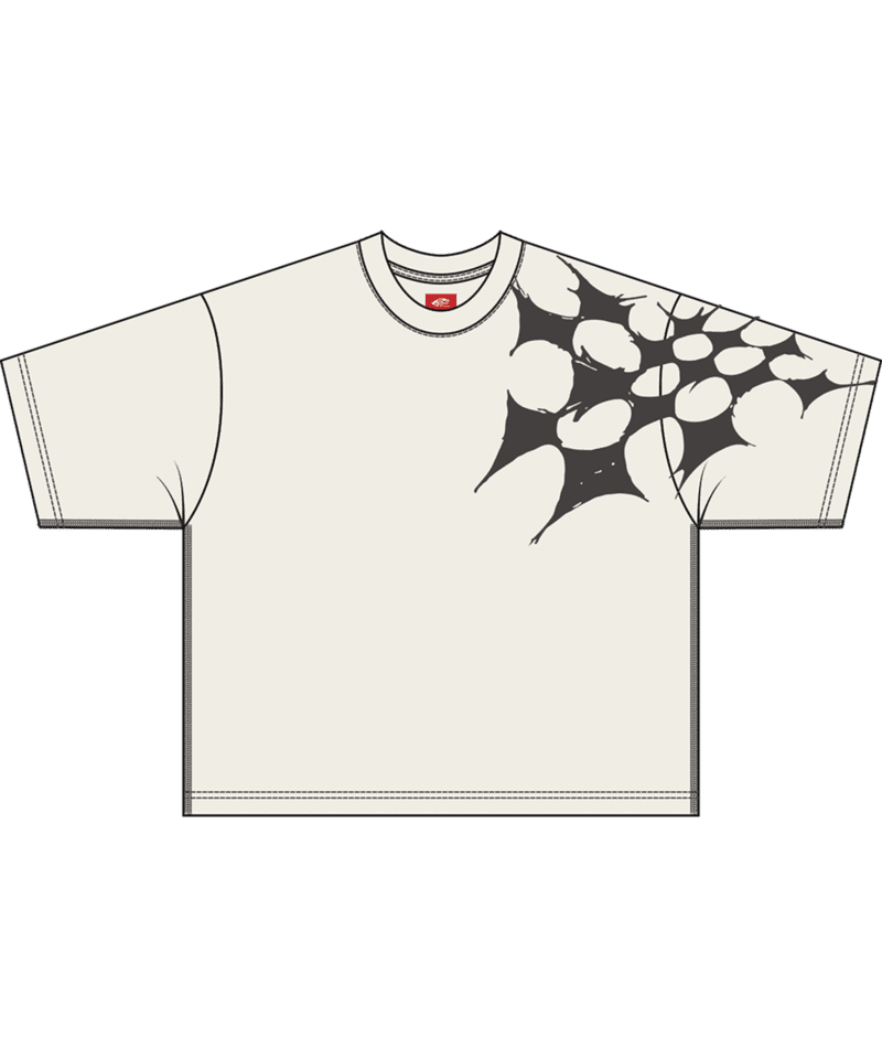 VANS Skate Splatter Web Short T-Shirt Marshmallow Men's Short Sleeve T-Shirts Vans 