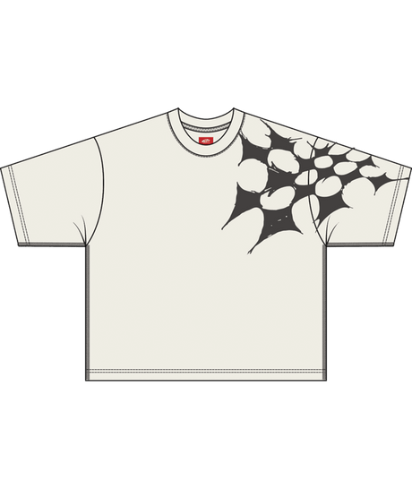 VANS Skate Splatter Web Short T-Shirt Marshmallow Men's Short Sleeve T-Shirts Vans 